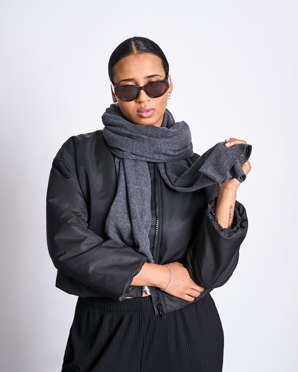 SCARF ROSS DARK GREY Schal jan-n-june 1