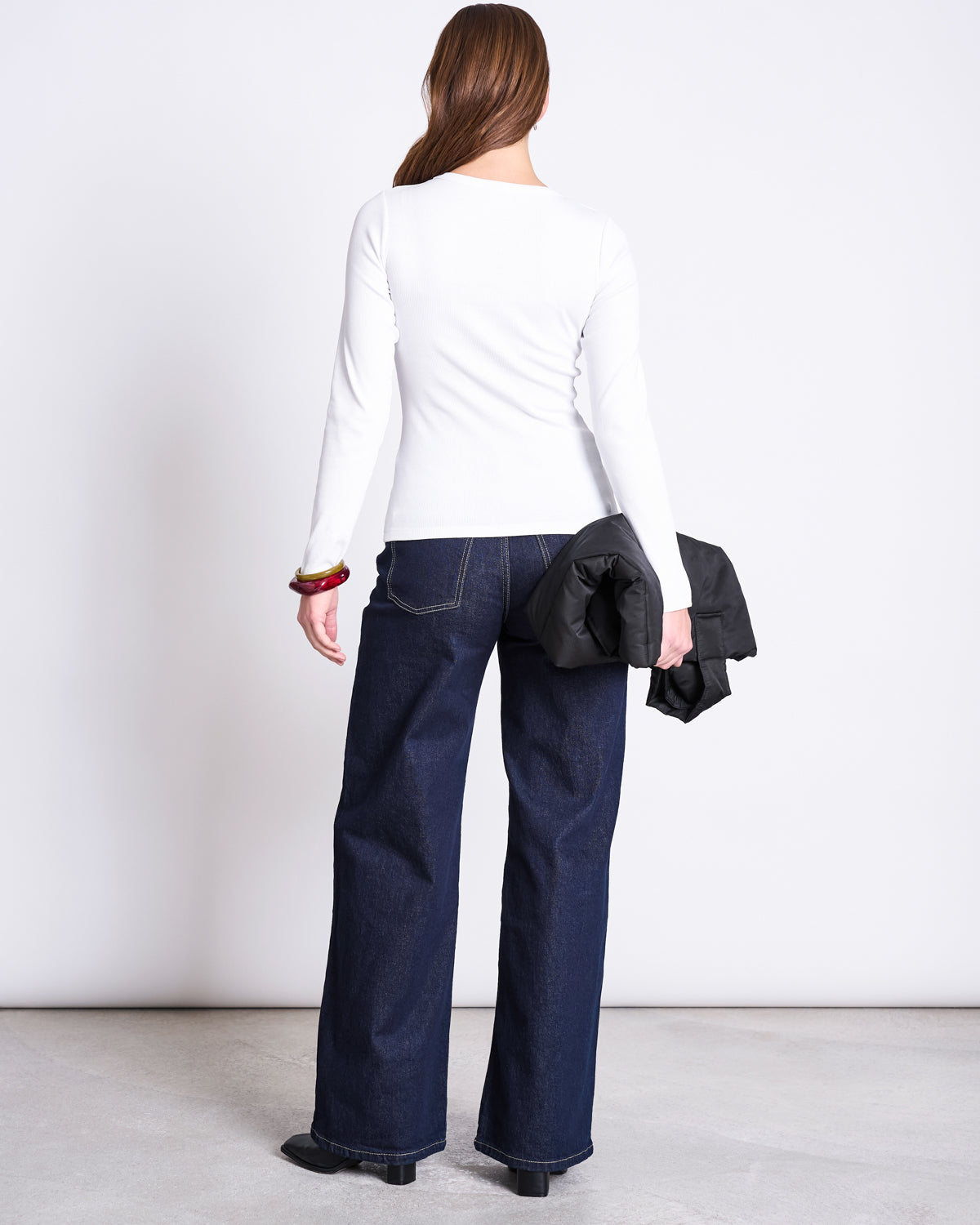 RIB LONGSLEEVE RAVA WHITE Longsleeve jan-n-june 4
