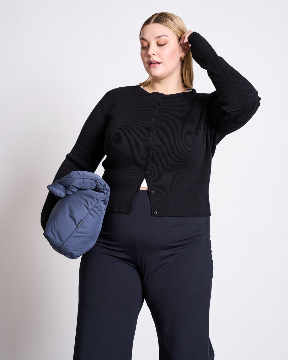 CREWNECK CARDIGAN GLIMT BLACK GOTS Cardigans jan-n-june 14