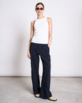 ORGANIC COTTON TANK TOP PORTO LONG WHITE GOTS T-shirt jan-n-june 1