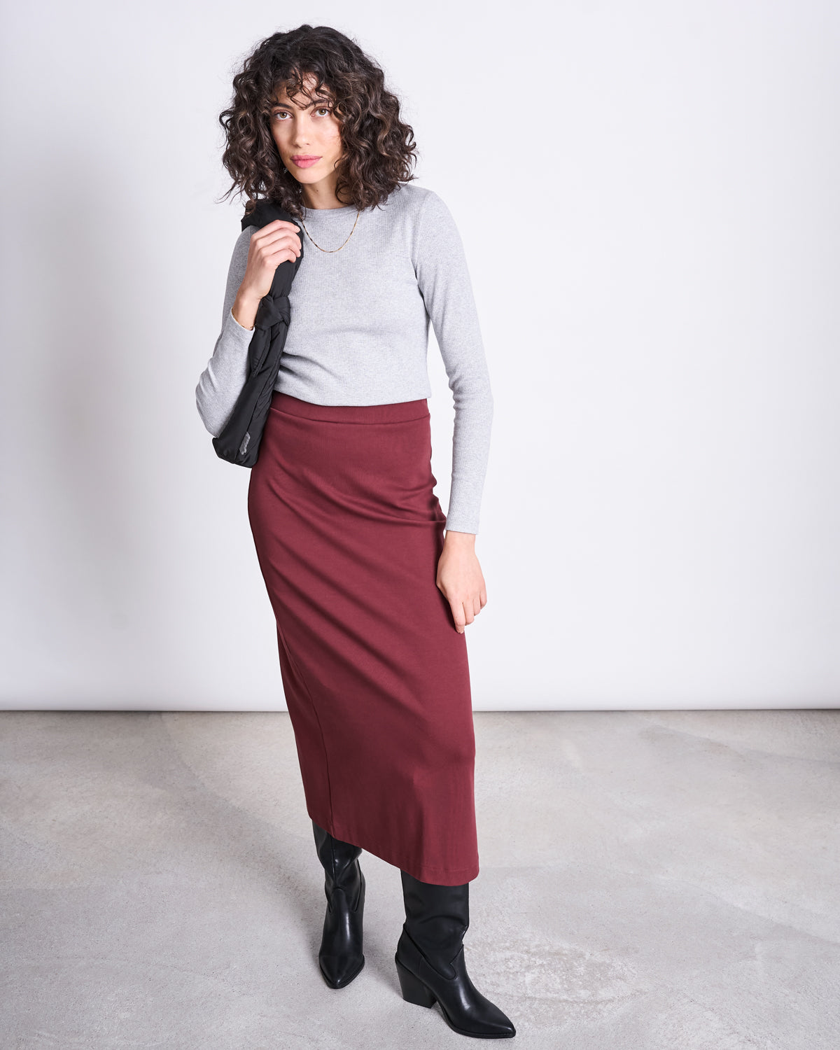 MAXI SKIRT BURNITA INTENSE RUST GOTS jan-n-june 4