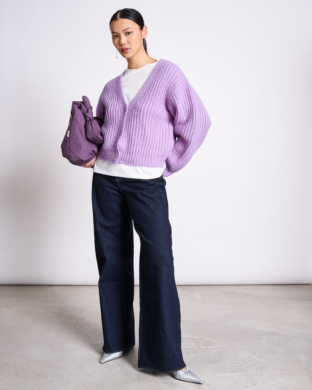 ALPACA MIX CARDIGAN WOOLY LENA LAVENDER Cardigan jan-n-june 1