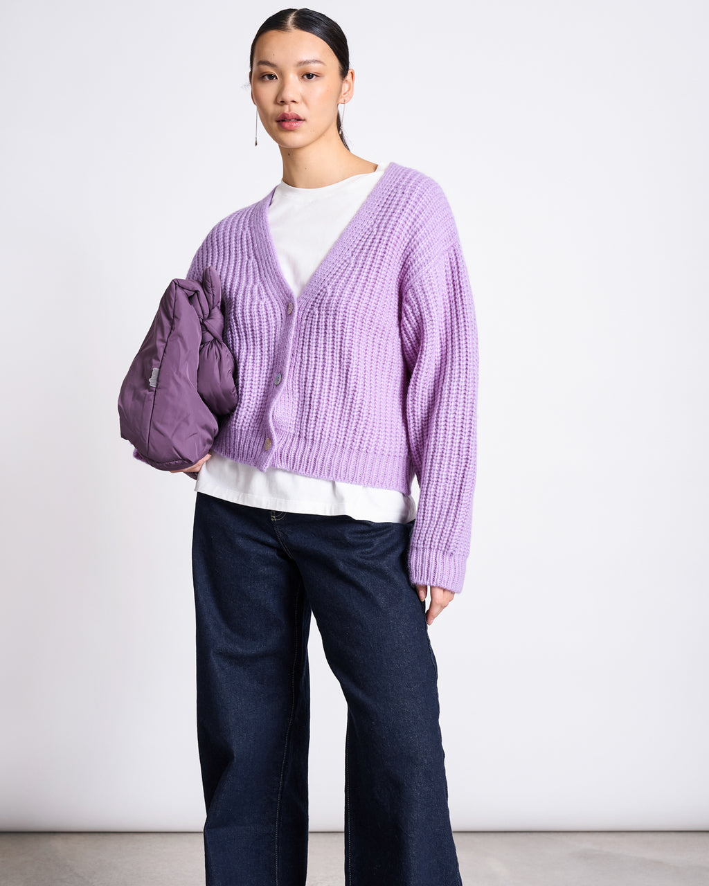 ALPACA MIX CARDIGAN WOOLY LENA LAVENDER Cardigan jan-n-june 2