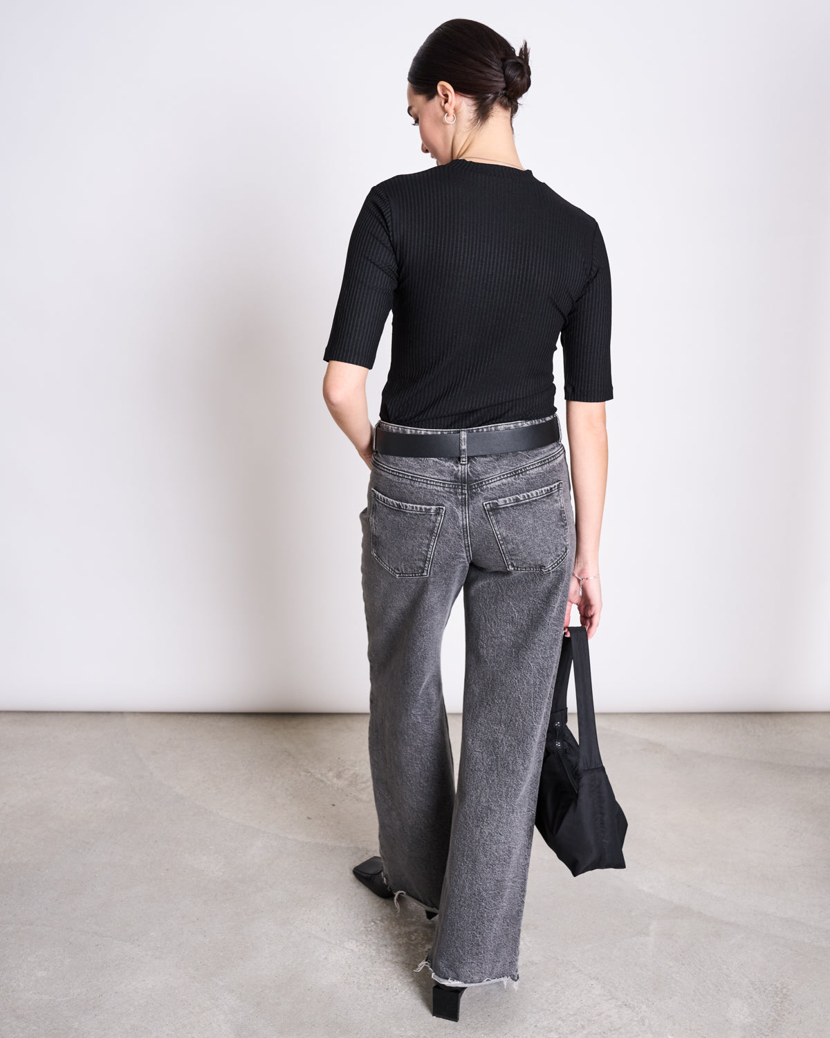 TENCEL™ LYOCELL RIB T-SHIRT NINA BLACK t-shirt jan-n-june 4