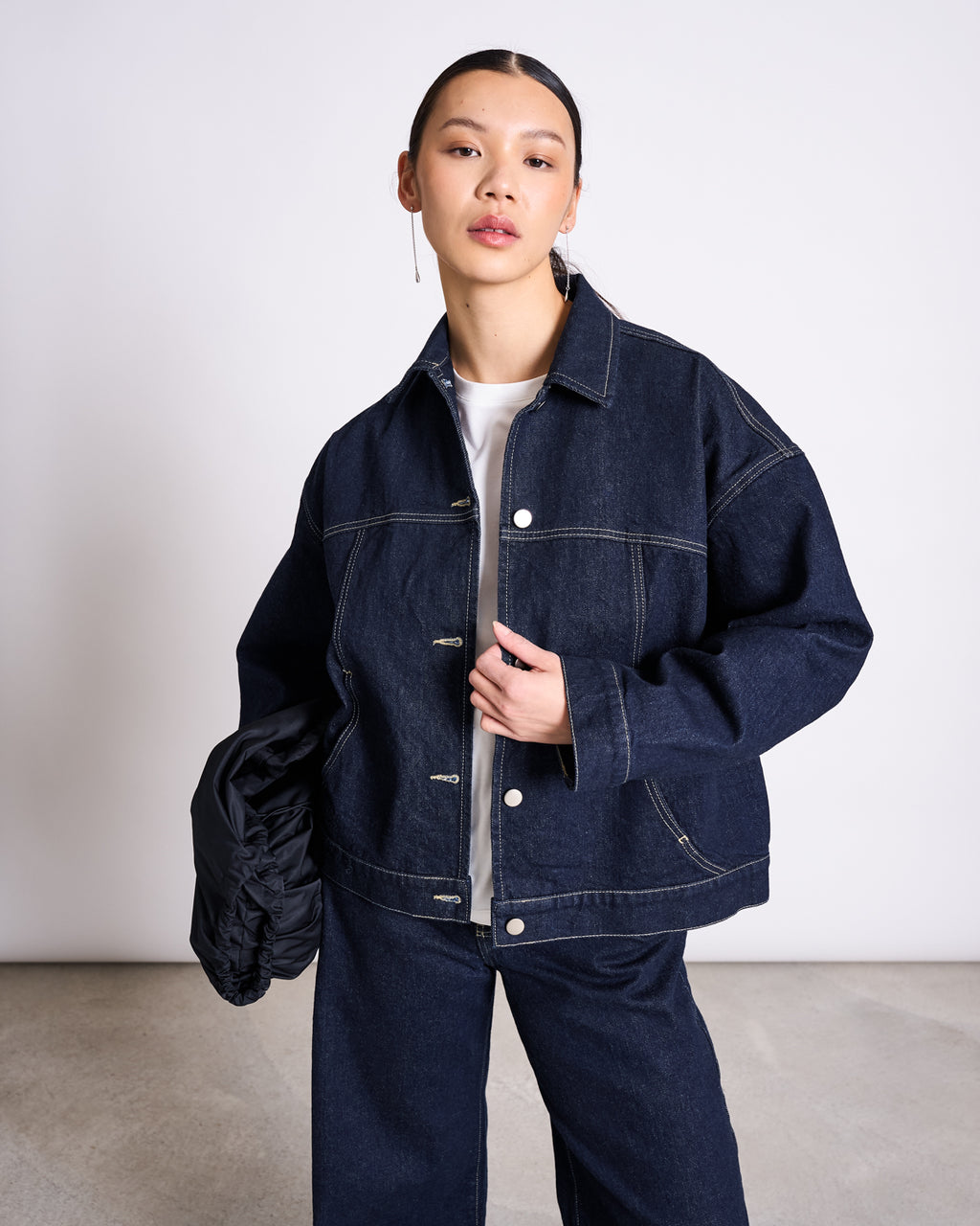 RELAXED DENIM JACKET VILME DARK BLUE DENIM Coats & Jackets jan-n-june 1