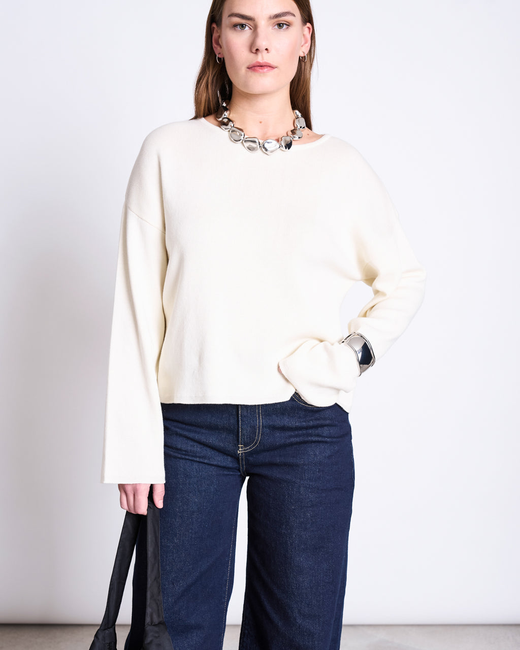 LIGHT KNIT JUMPER WILLIAMSBURG OFFWHITE GOTS Jumper jan-n-june 2