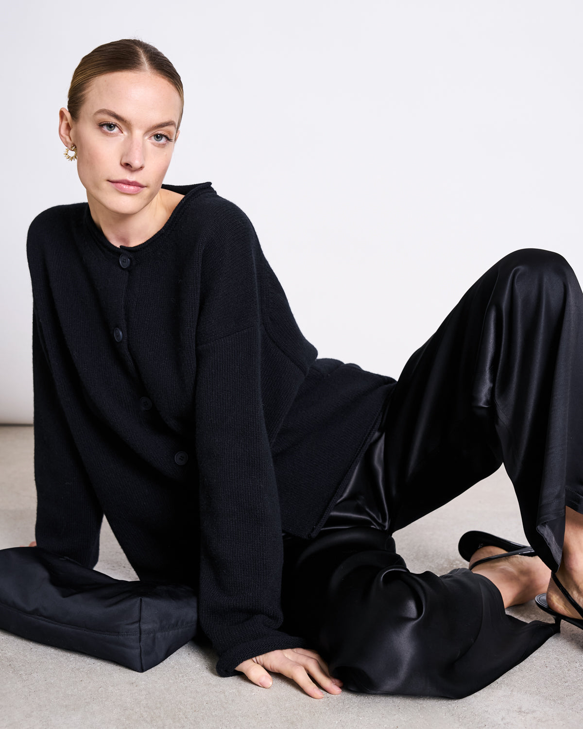 OVERSIZED WOOL CARDIGAN TINCO BLACK GOTS Cardigan jan-n-june 1