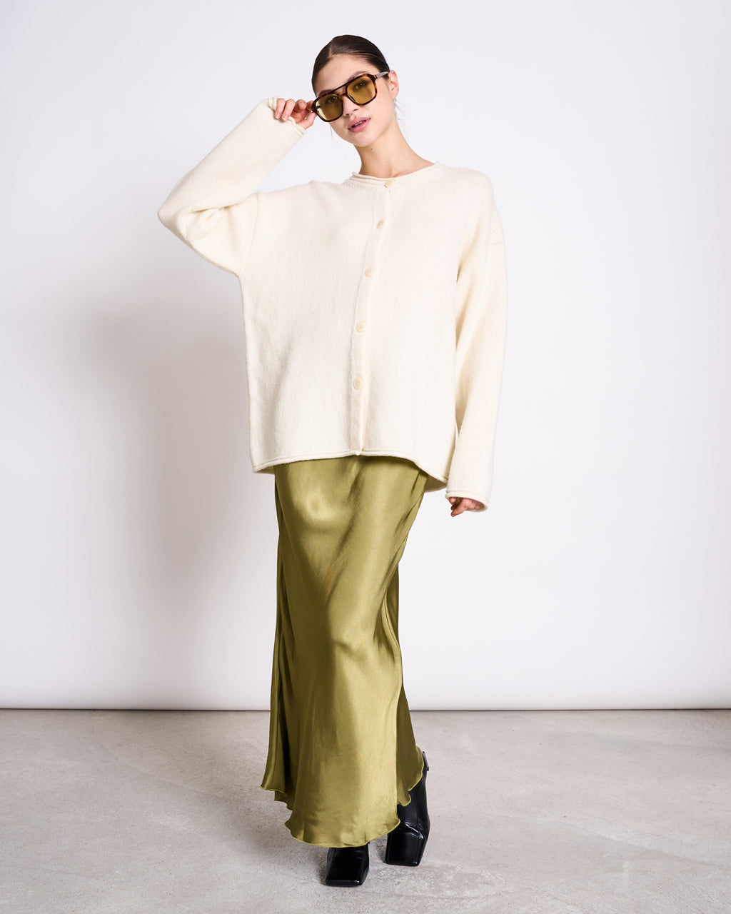 OVERSIZED WOOL CARDIGAN TINCO OFFWHITE GOTS Cardigan jan-n-june 6