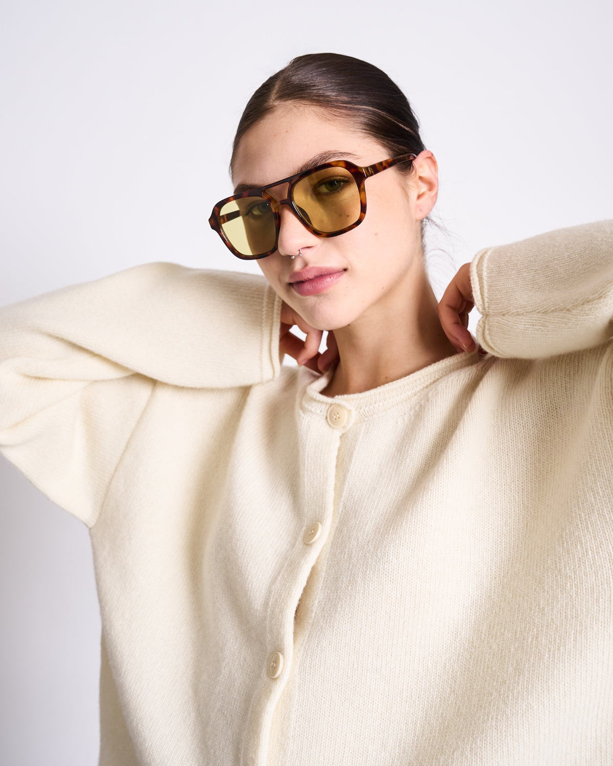 OVERSIZED WOOL CARDIGAN TINCO OFFWHITE GOTS Cardigan jan-n-june 7