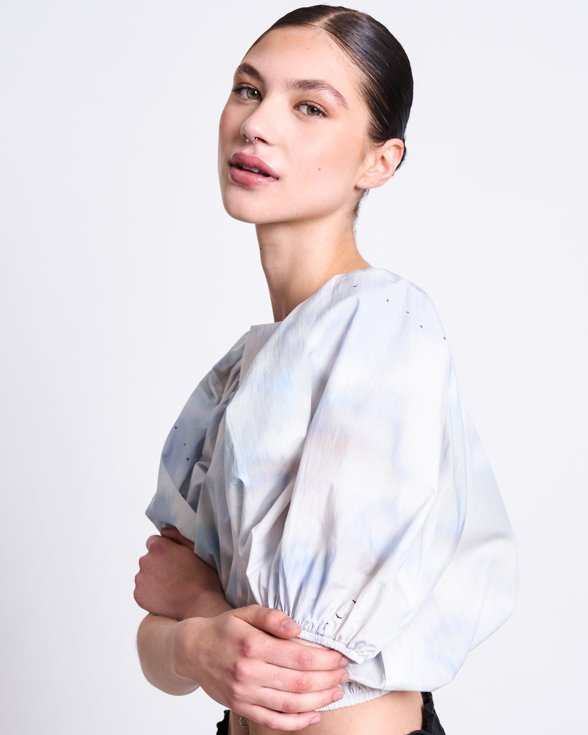 BLOUSE LAIDE CLOUD PRINT Blouses jan-n-june 1