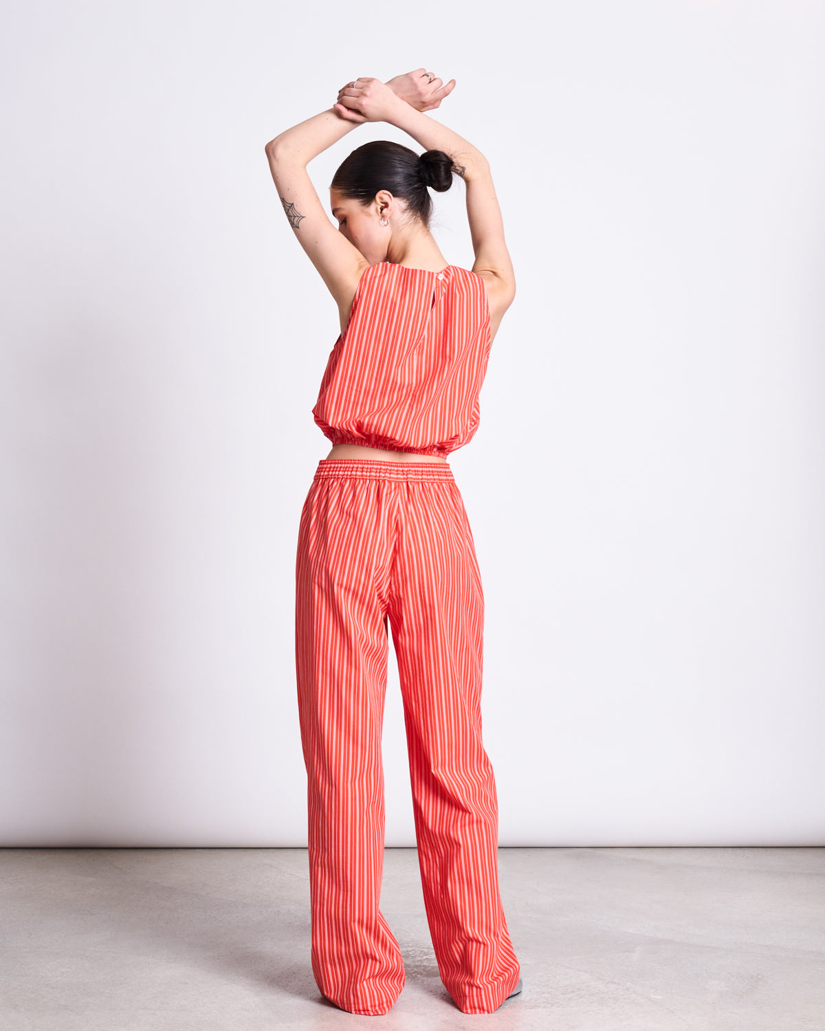 COTTON TOP AMALIEN CHERRY RED WHITE STRIPED GOTS Tops jan-n-june 7