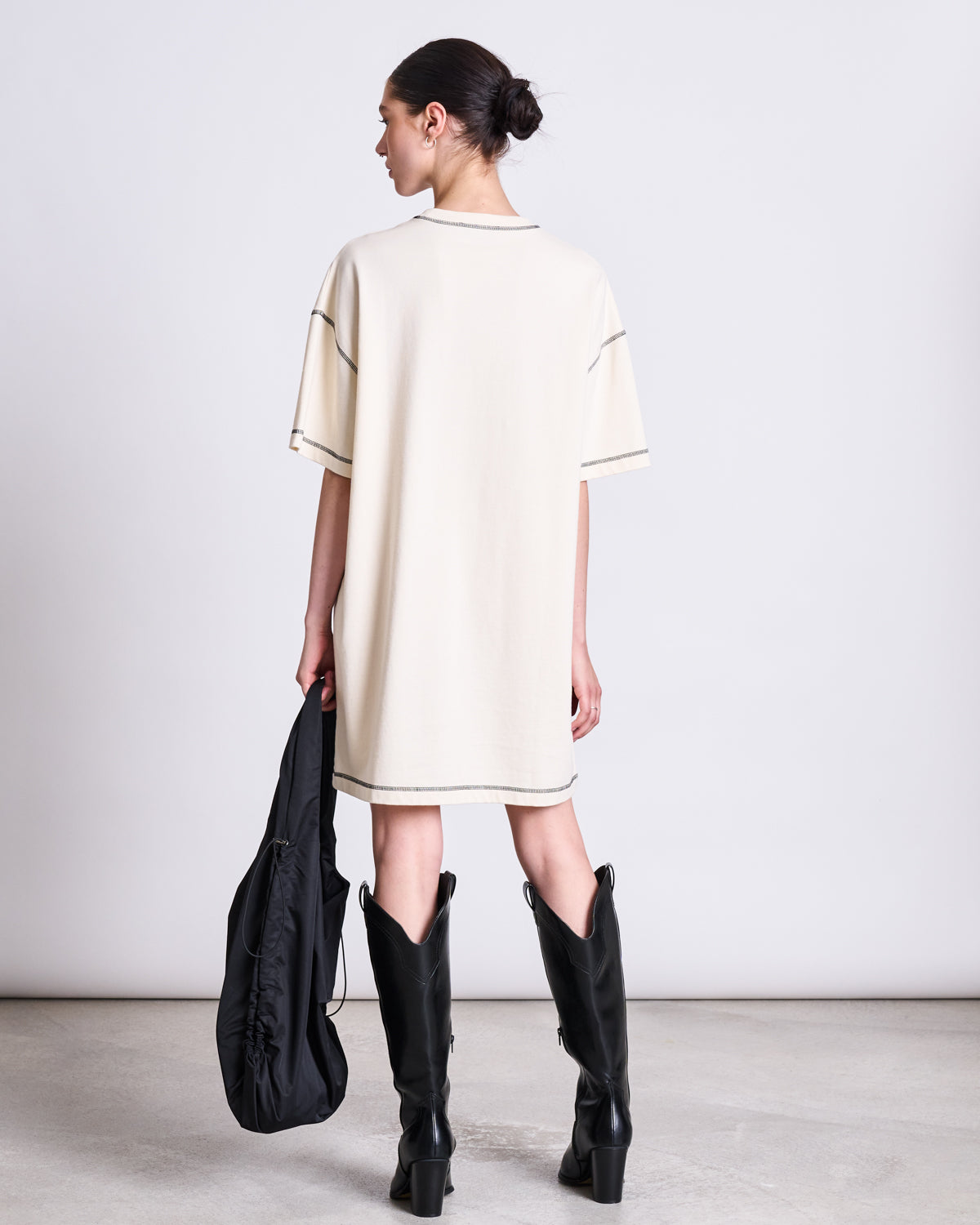 T-SHIRT DRESS HOPLA ECRU GOTS Dresses jan-n-june 4