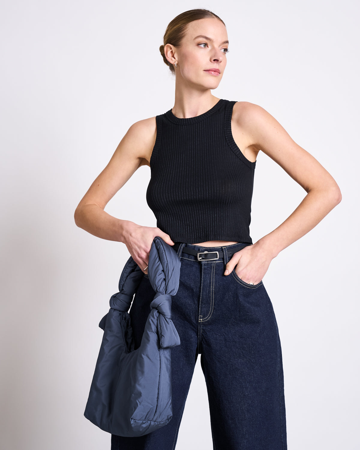 TENCEL™ LYOCELL RIB TANK TOP PORTO BLACK jan-n-june 2