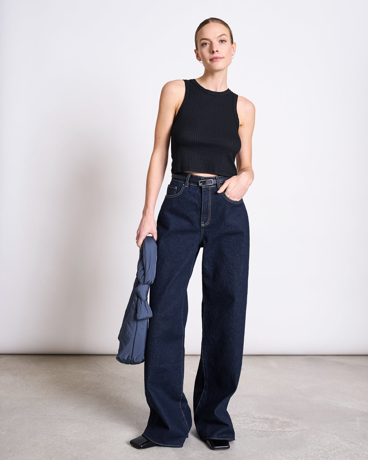 TENCEL™ LYOCELL RIB TANK TOP PORTO BLACK jan-n-june 1