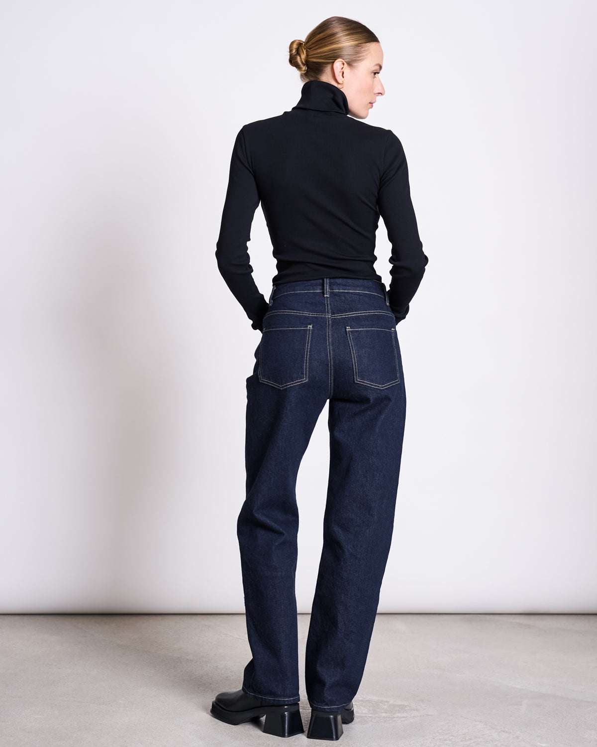 STRAIGHT LEG HIGHWAIST JEANS VILCA DARK BLUE DENIM Pants jan-n-june 4