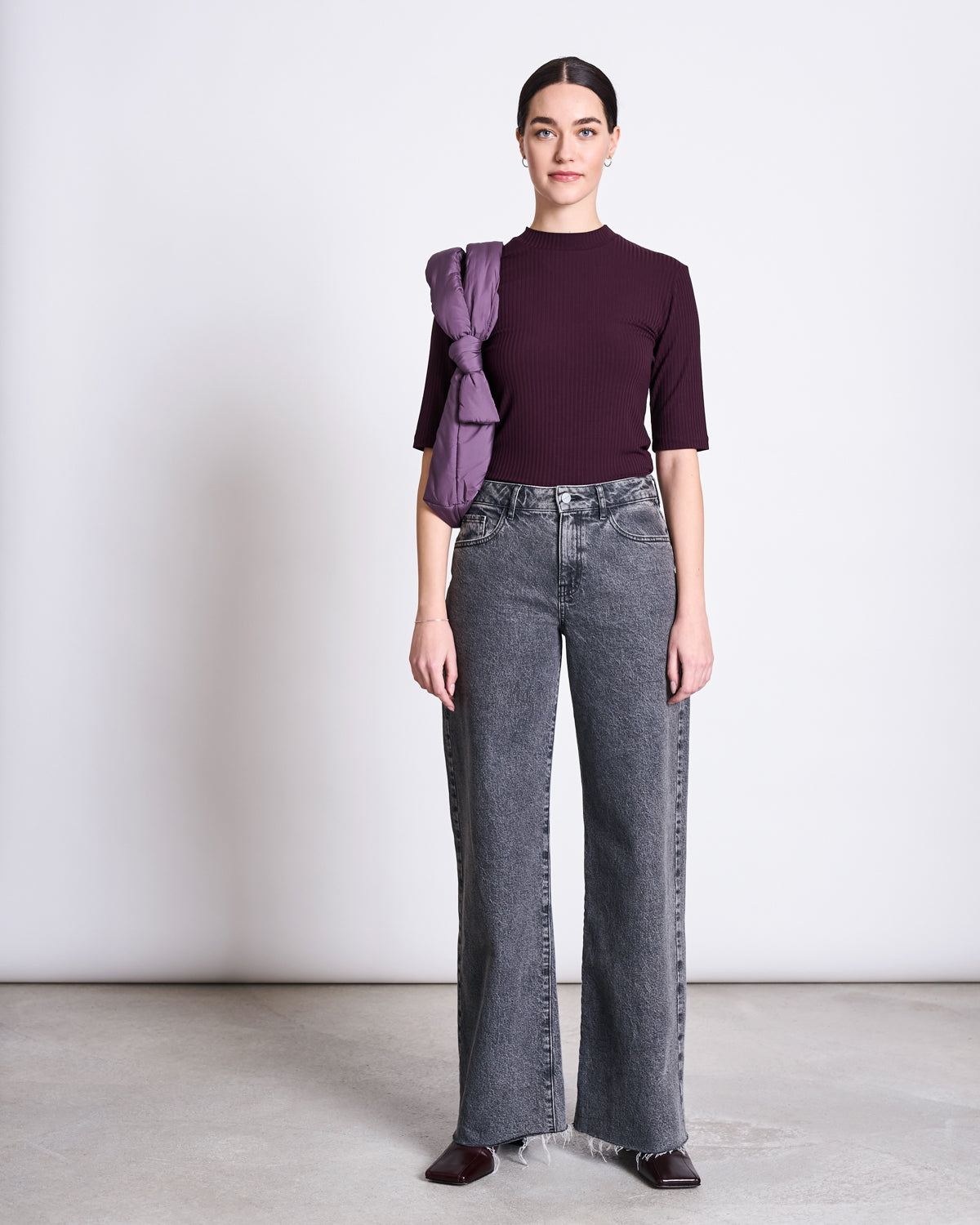 TENCEL™ LYOCELL RIB T-SHIRT NINA CHERRY LACQUER T-shirt jan-n-june 6