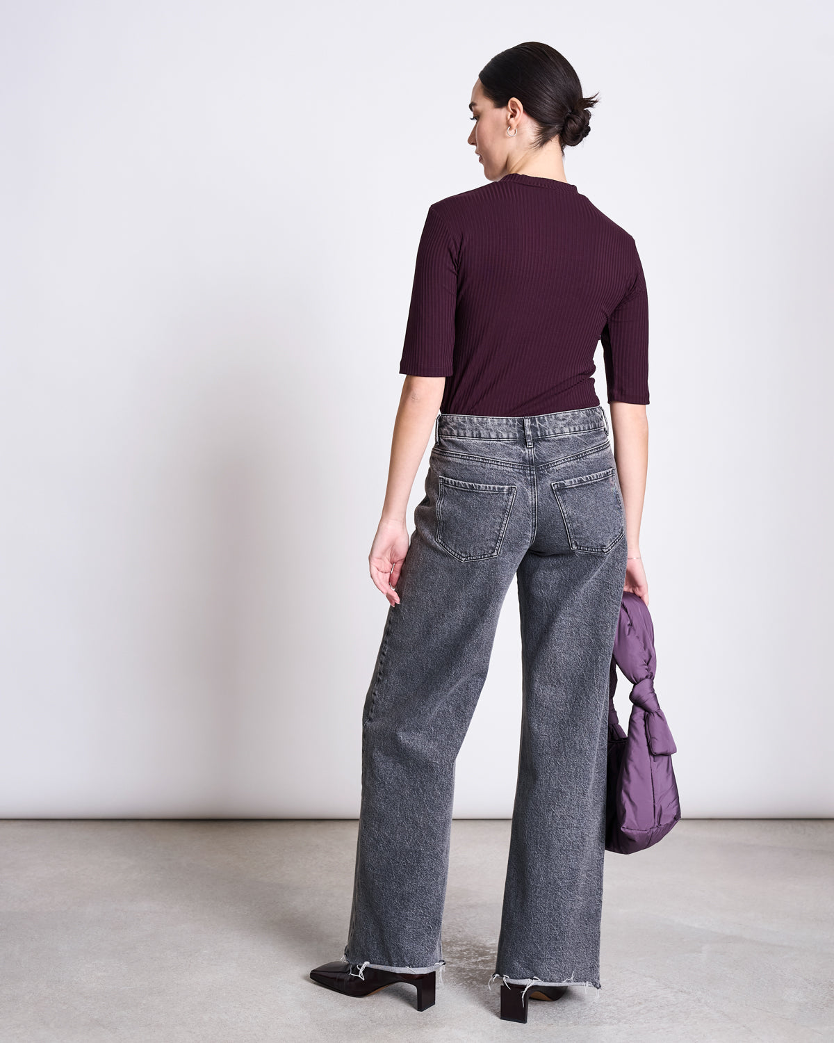 TENCEL™ LYOCELL RIB T-SHIRT NINA CHERRY LACQUER T-shirt jan-n-june 8