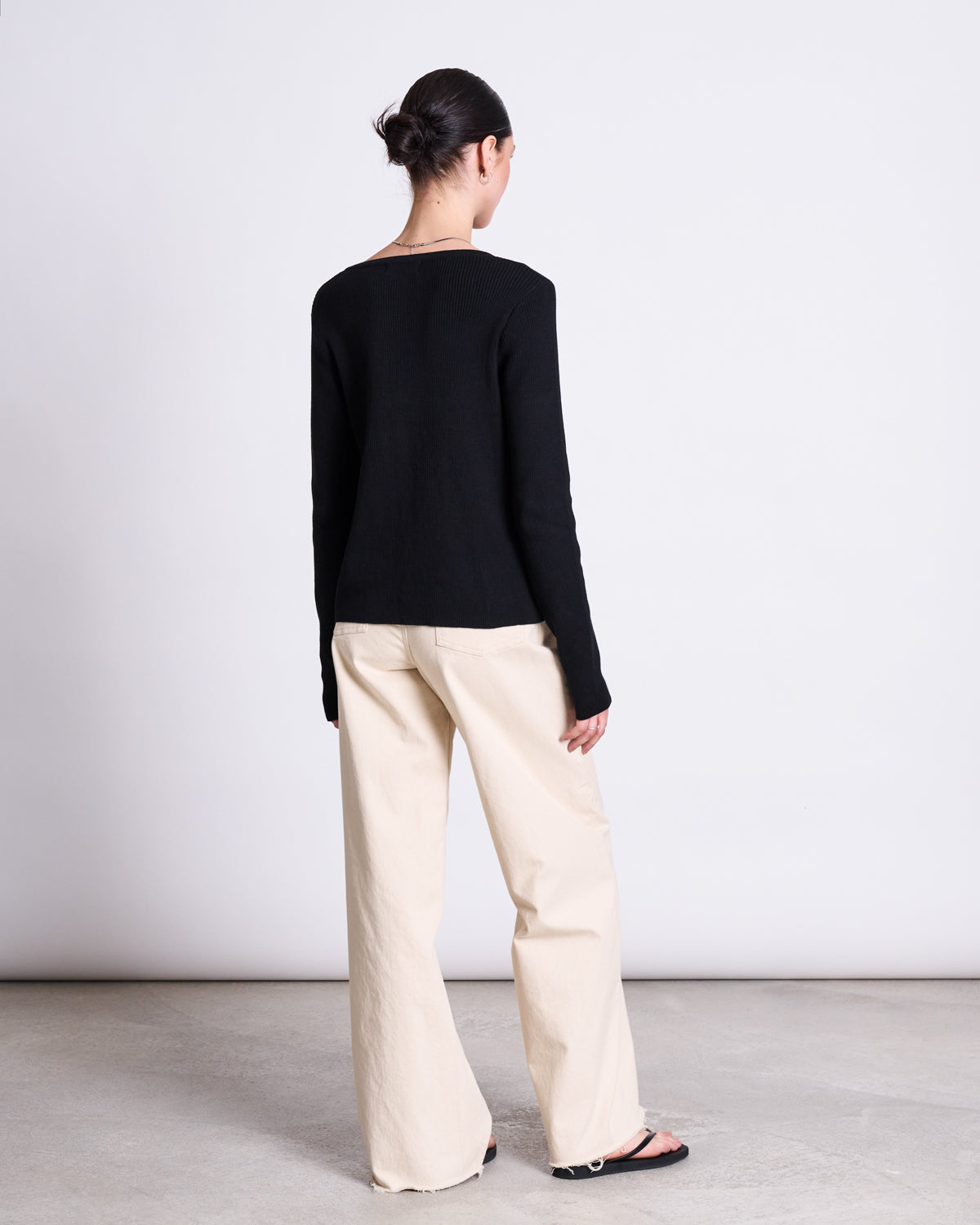 CREWNECK CARDIGAN GLIMT BLACK GOTS Cardigans jan-n-june 11