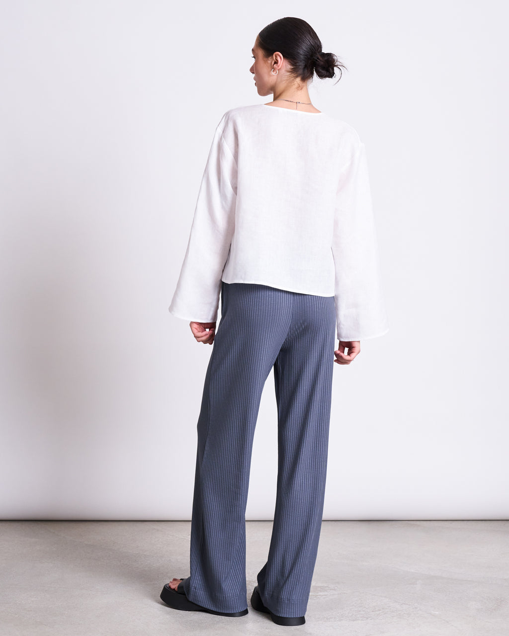 LINEN TIE BLOUSE SKAGEN WHITE Blouses jan-n-june 8