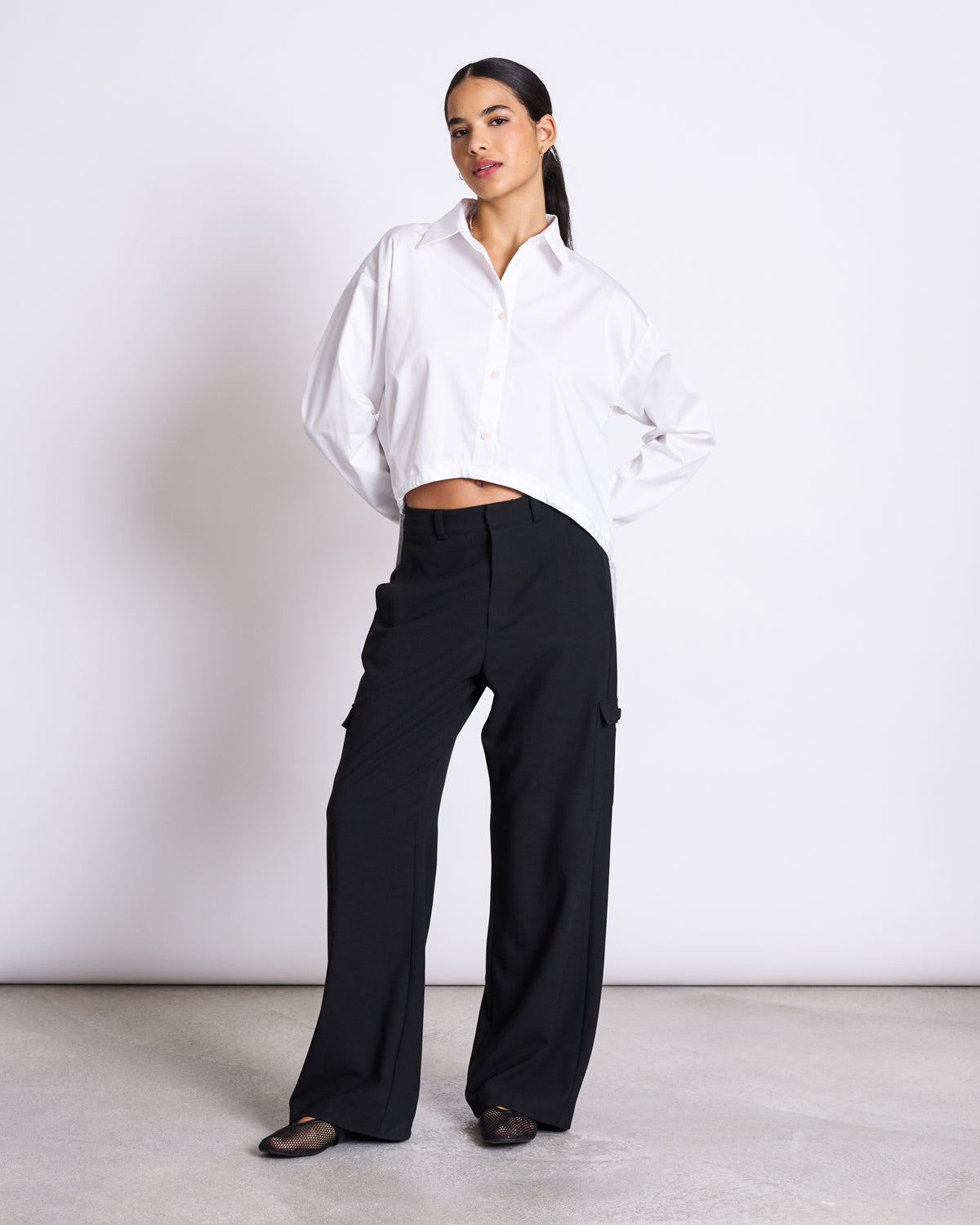 DRAWSTRING SHIRT ISTED WHITE Blouses jan-n-june 3