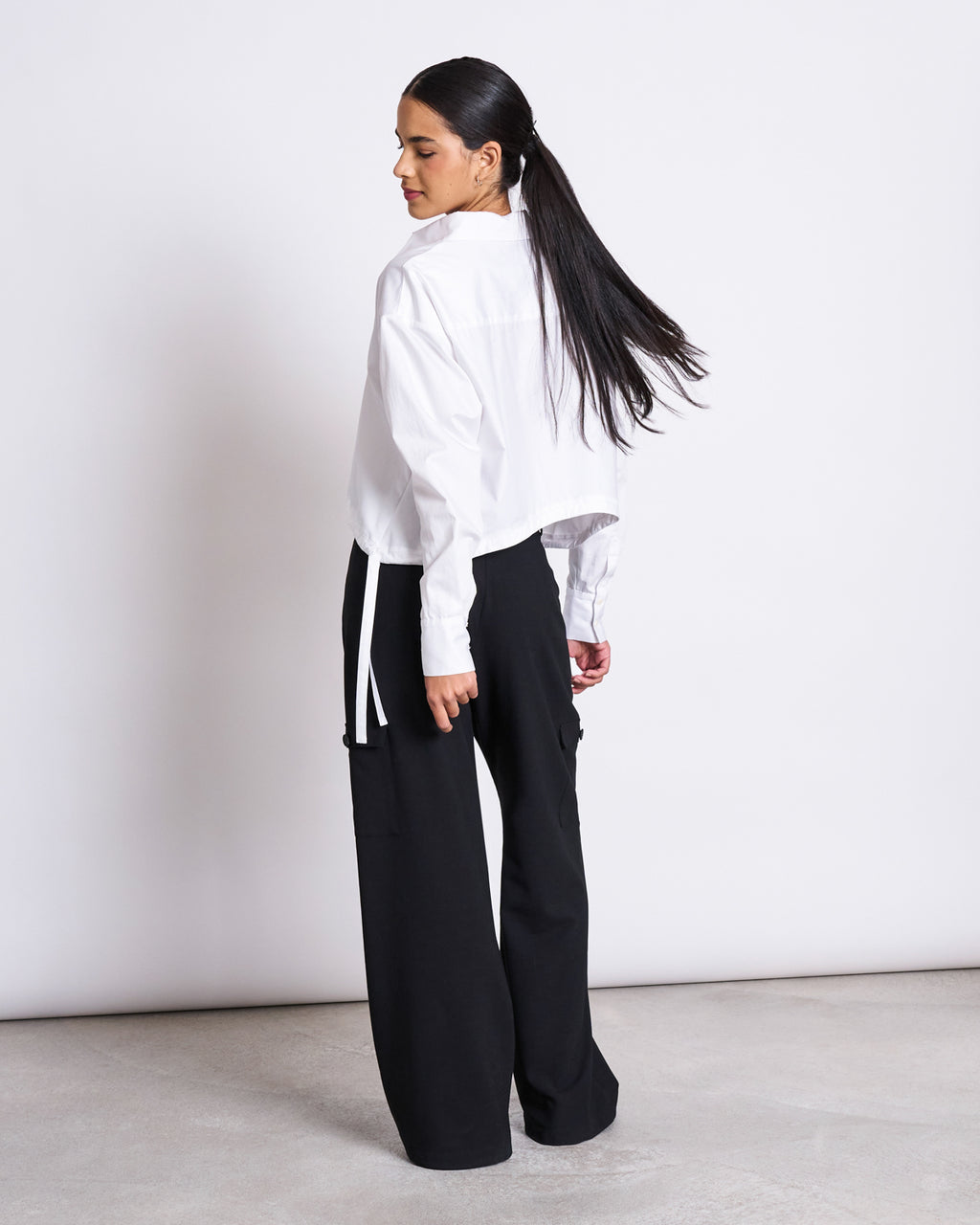 DRAWSTRING SHIRT ISTED WHITE Blouses jan-n-june 2
