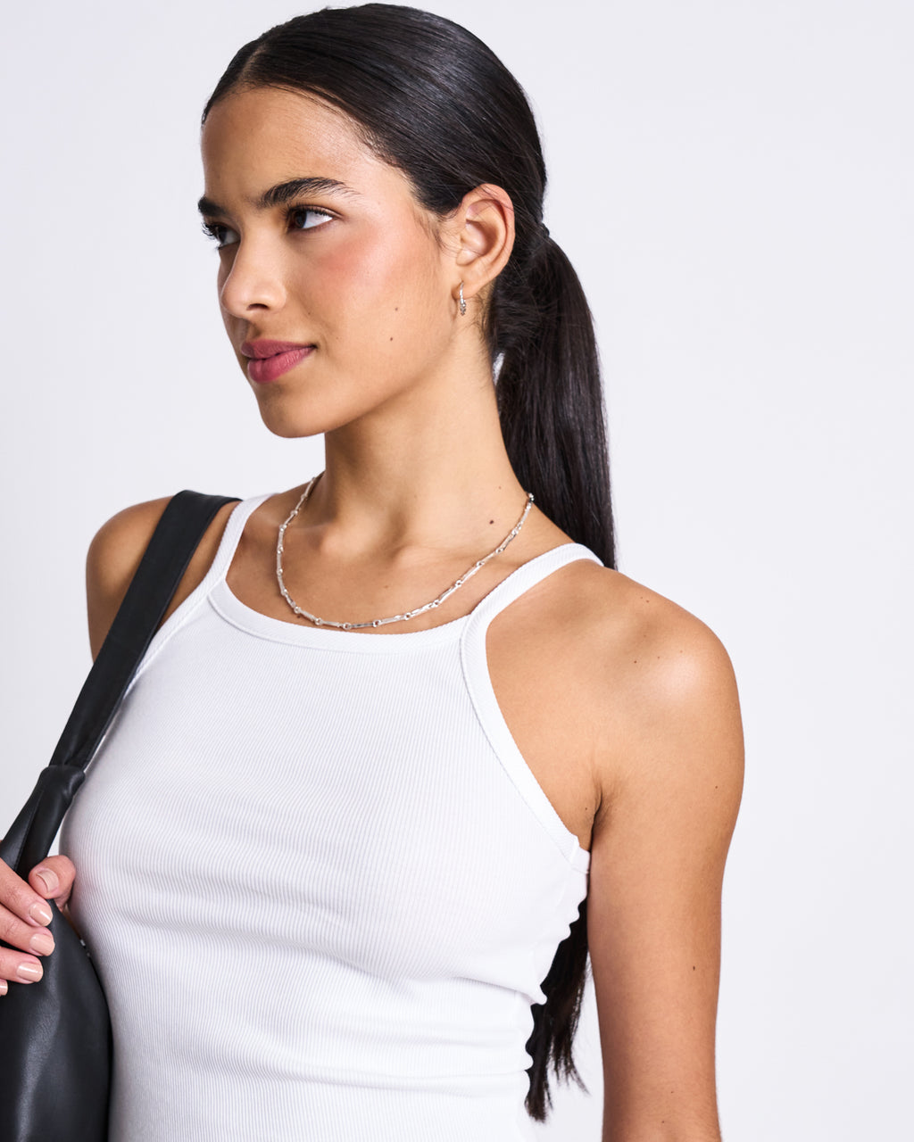 RIB TOP STEM WHITE T-shirt jan-n-june 1