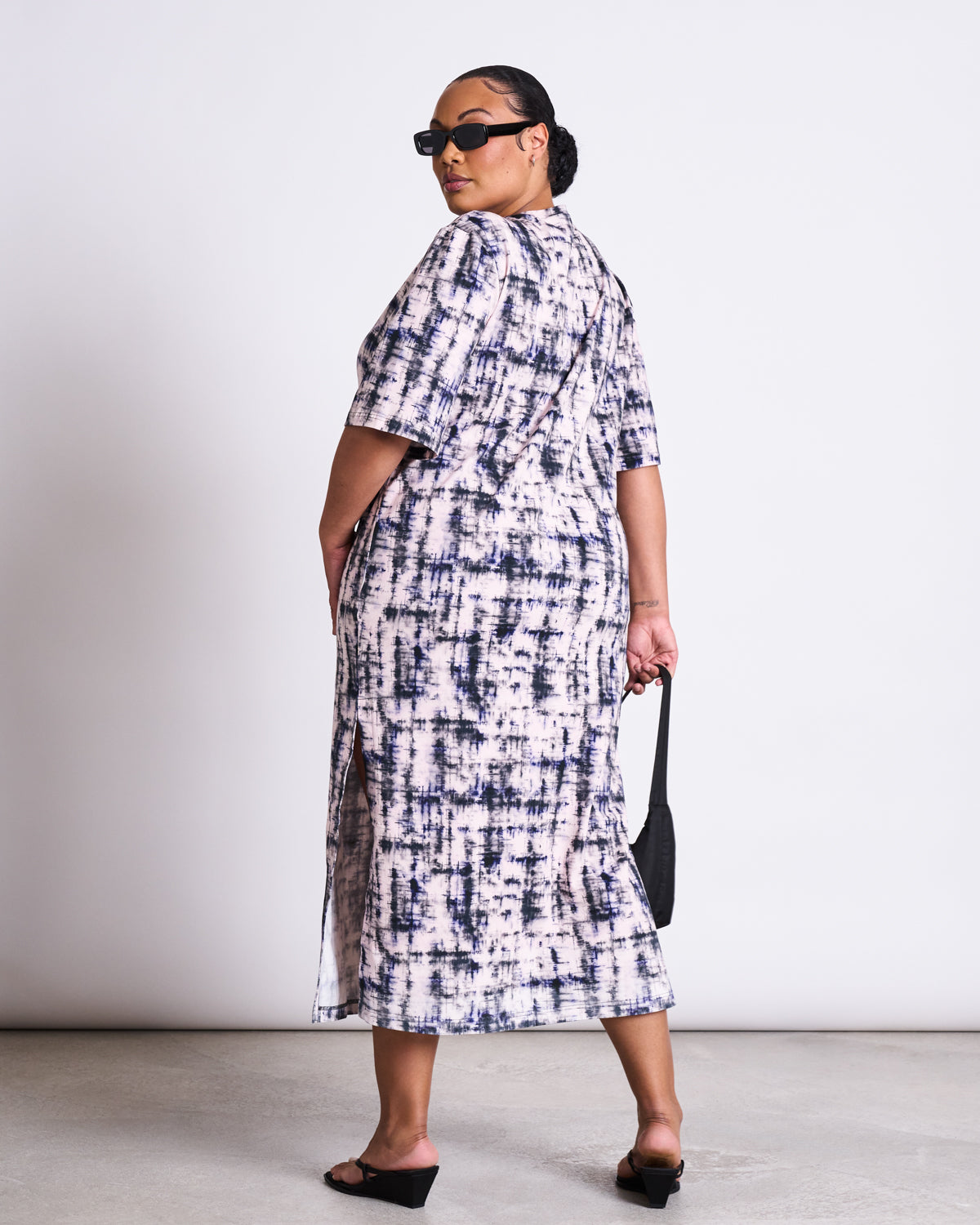 SHIRT DRESS CROVIE MELTED PRINT GOTS Dresses jan-n-june 3