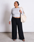 RIB LONGSLEEVE MURI LIGHT GREY GOTS Longsleeve jan-n-june 1