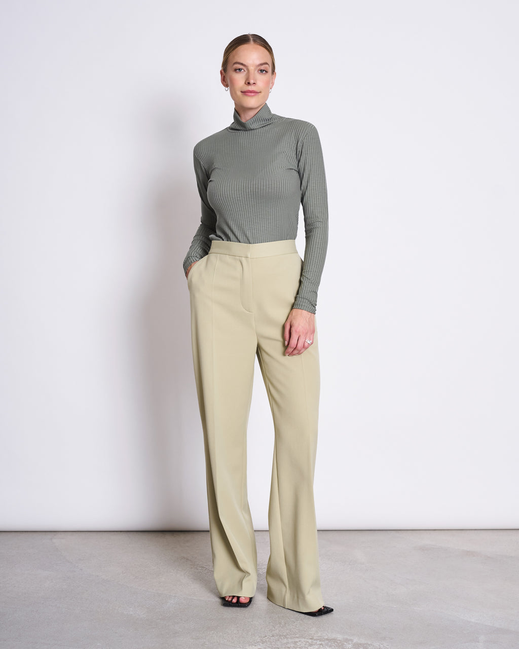 TENCEL™ LYOCELL RIB TURTLENECK MIO SEA SPRAY Longsleeve jan-n-june 7