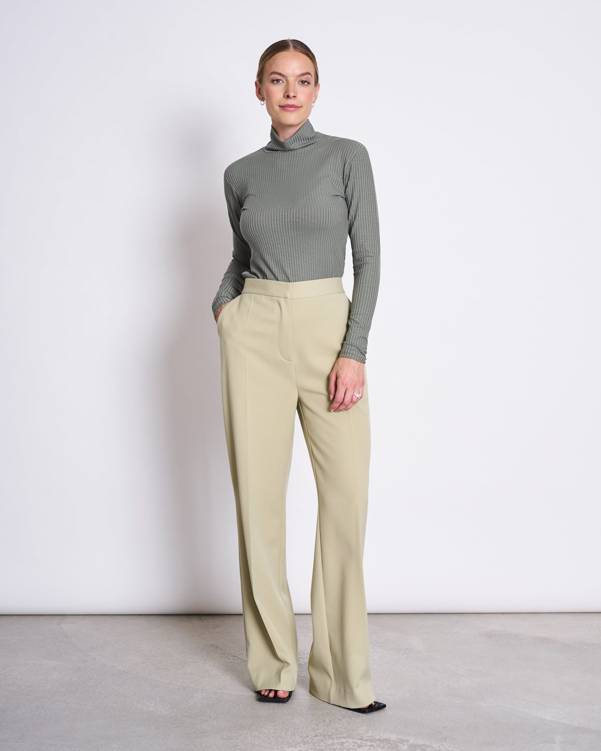 TENCEL™ LYOCELL RIB TURTLENECK MIO SEA SPRAY Longsleeve jan-n-june 7