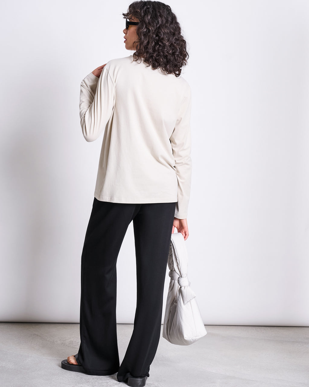 BRUSHED LONGSLEEVE BOY IVORY GOTS Longsleeve jan-n-june 3