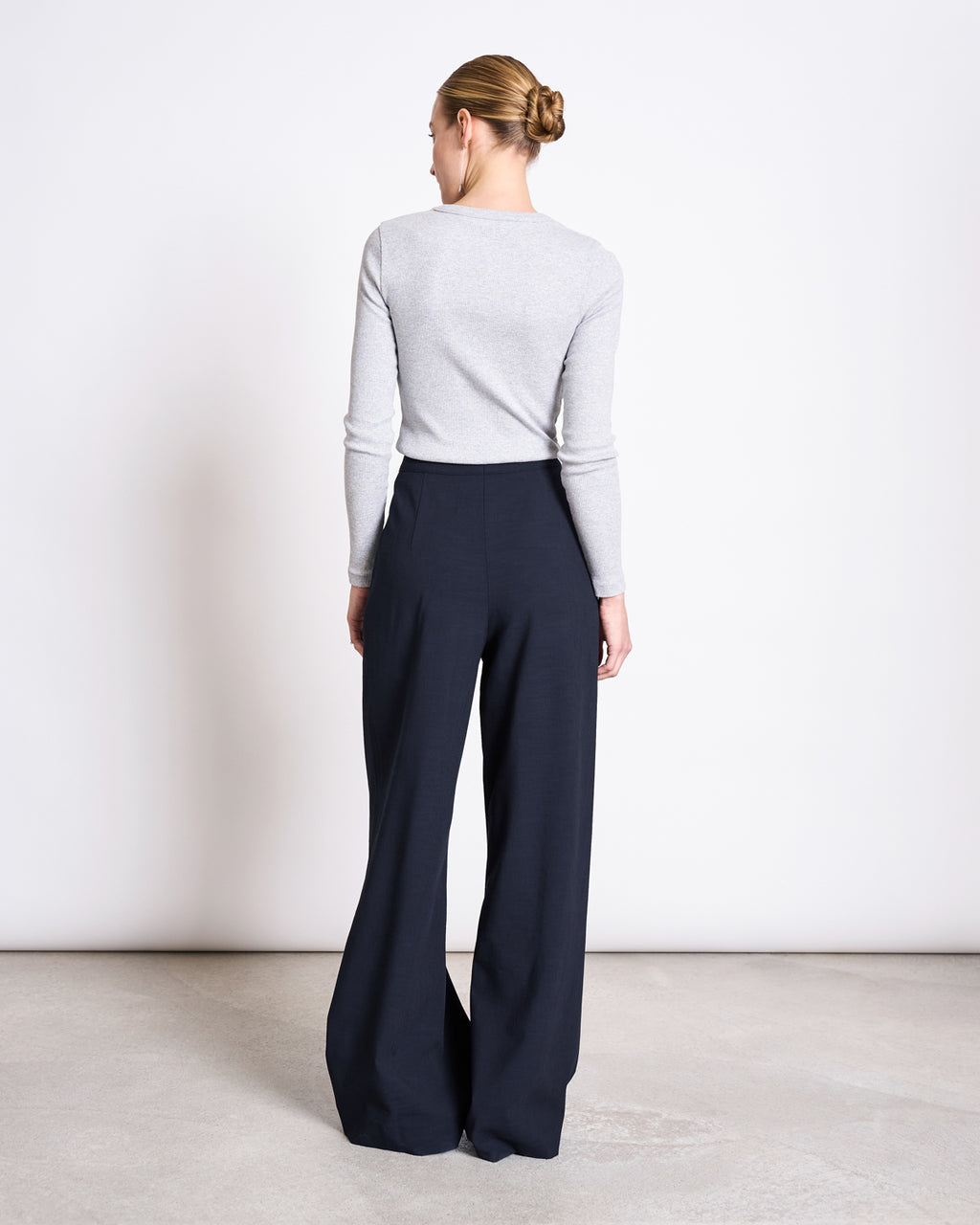 RIB LONGSLEEVE MURI LIGHT GREY GOTS Longsleeve jan-n-june 10