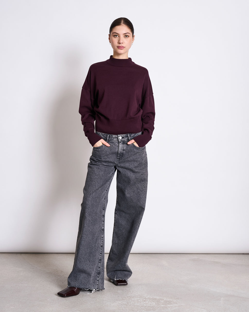 JUMPER YIN CHERRY LACQUER GOTS Jumper jan-n-june 2