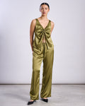 LOOSE SILKY PANTS FRIS WOODY OLIVE Pants jan-n-june 1