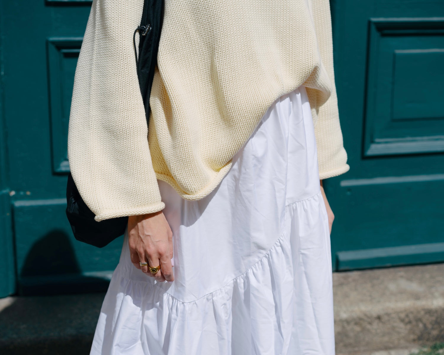 TIERED MAXI SKIRT ALCA WHITE Skirt jan-n-june 6