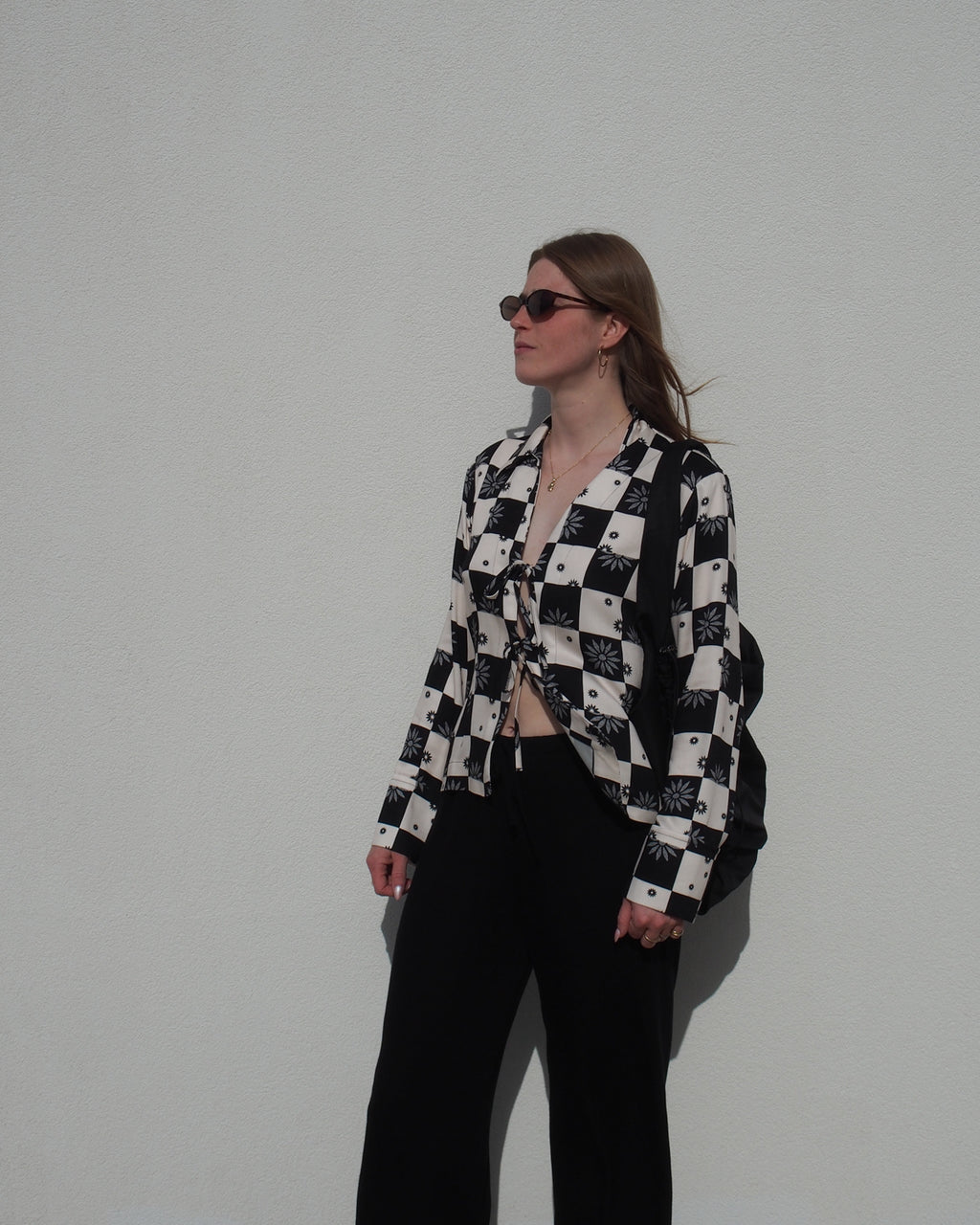 TIE BLOUSE KALUZ FLORAL SQUARE PRINT Blouses jan-n-june 11
