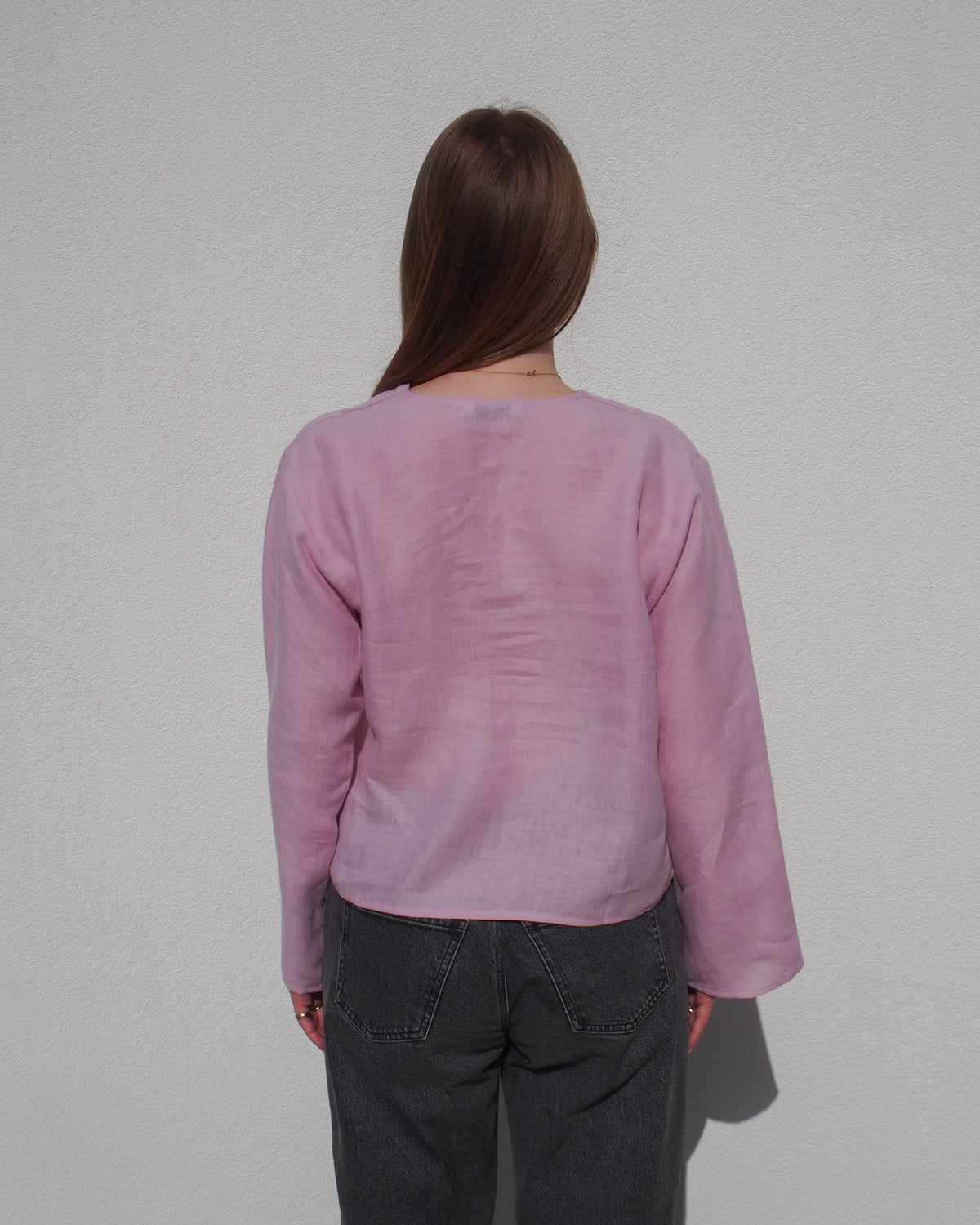 LINEN TIE BLOUSE SKAGEN LIGHT ORCHID Blouses jan-n-june 6