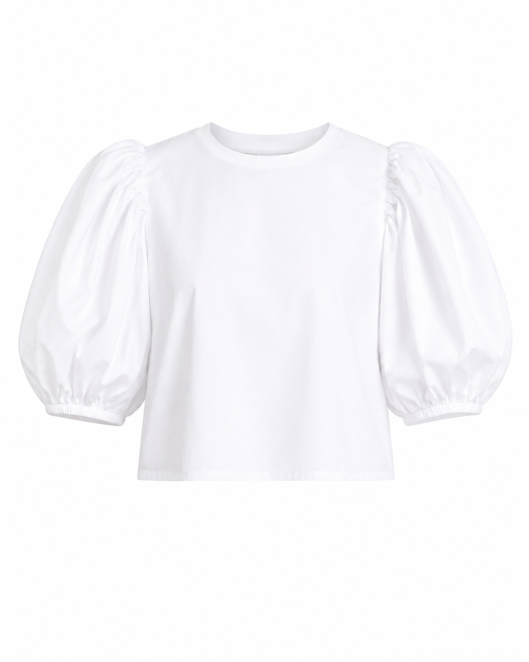 CROPPED ORGANIC COTTON BLOUSE OLMOS WHITE Blouse jan-n-june 2