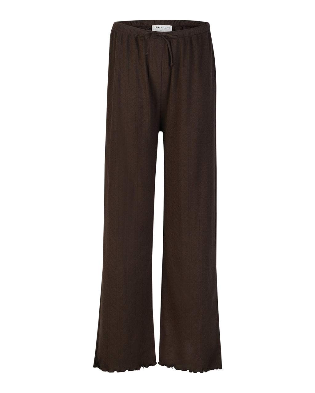 POINTELLE PYJAMA PANTS CHOCOLATE GOTS T-shirt jan-n-june 5