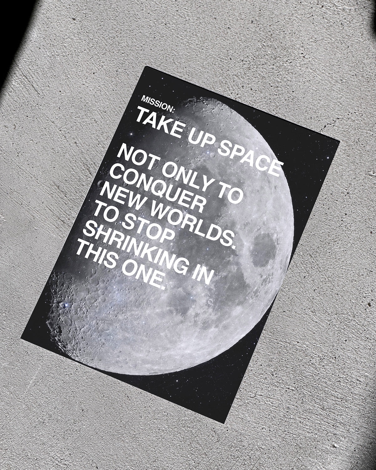 POSTCARD MISSION: TAKE UP SPACE Accessories jan-n-june 1