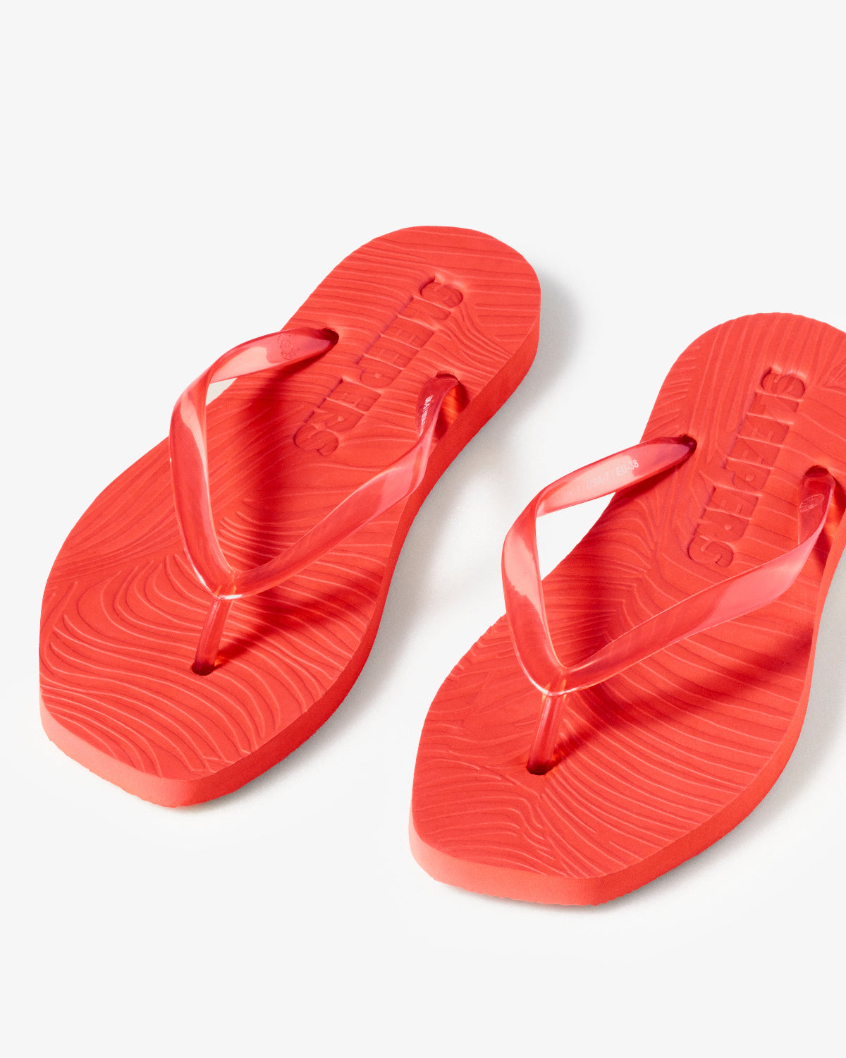SLEEPERS TAPERED FLIP FLOPS TRANSPARENT RED Flip Flops jan-n-june 3