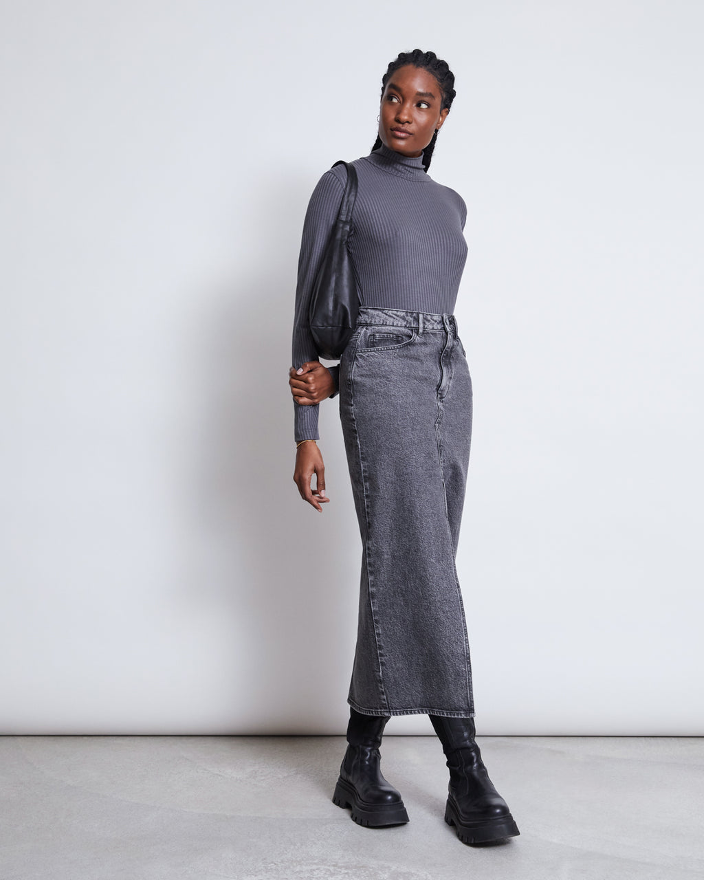 DENIM SKIRT LUCE LIGHT GREY jan-n-june 3