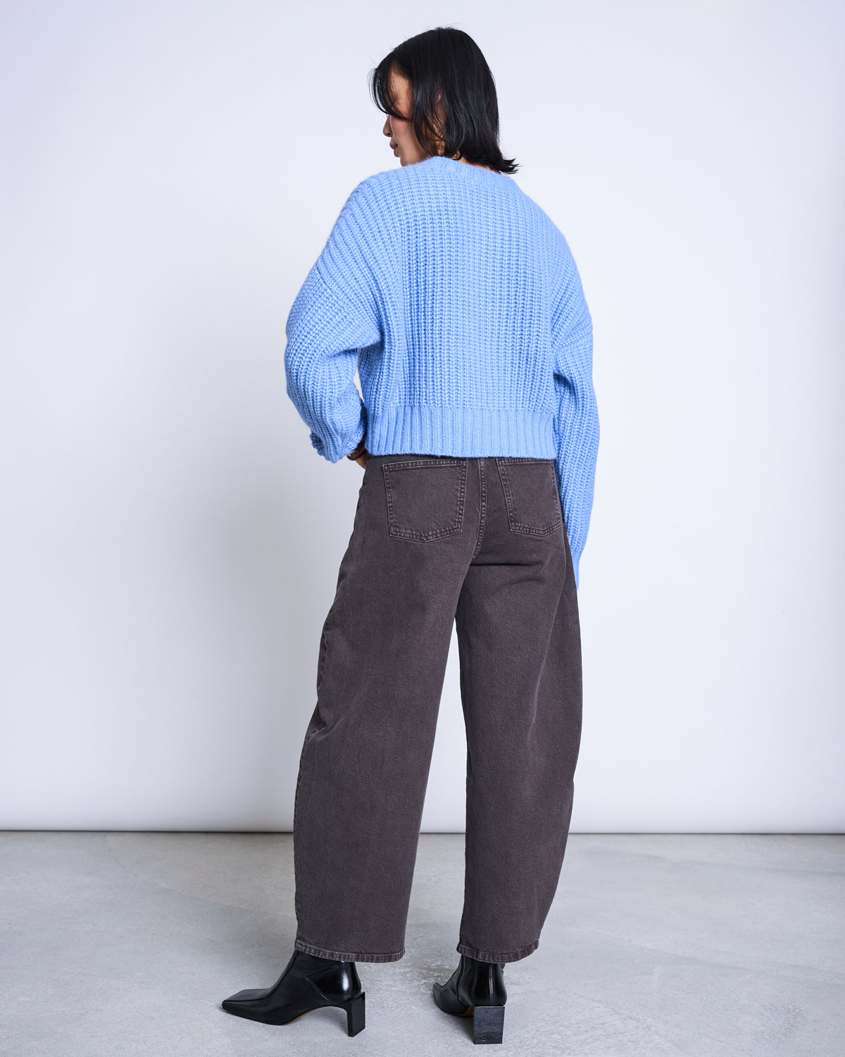 ALPACA CREWNECK CARDIGAN BENI MID BLUE Cardigan jan-n-june 4