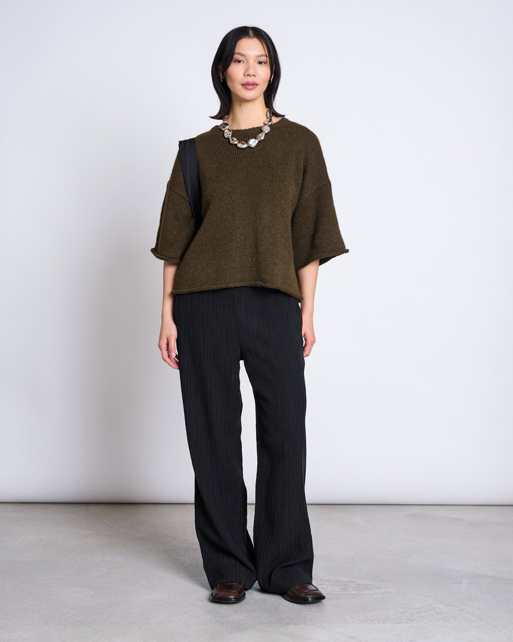 ALPACA KNIT SHIRT VAIL ROSEMARY Sweater jan-n-june 1