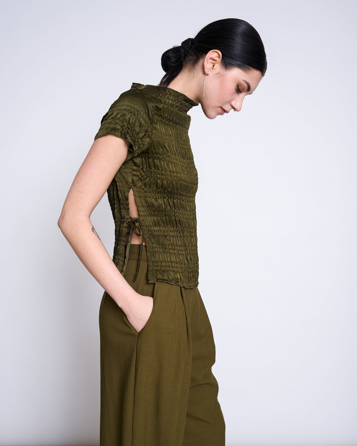 SMOCKED T-SHIRT FERN ROSEMARY T-shirt jan-n-june 4