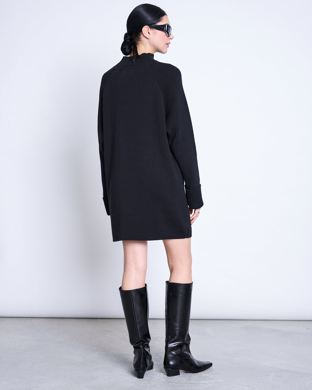 KNIT MINI DRESS LUNY BLACK GOTS Dress jan-n-june 3