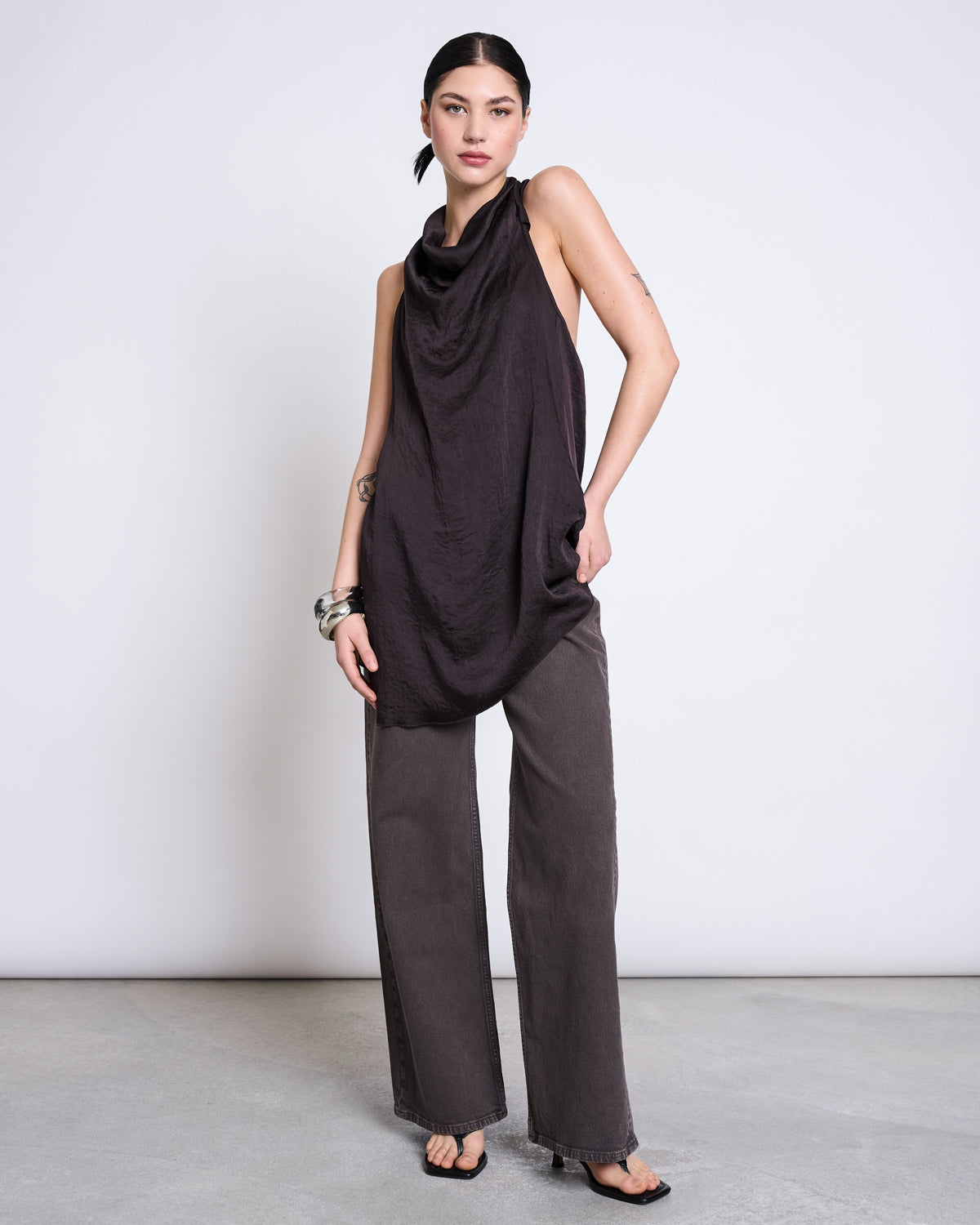 WIDE LEG MIDRISE JEANS TACNA MUD Pants jan-n-june 7