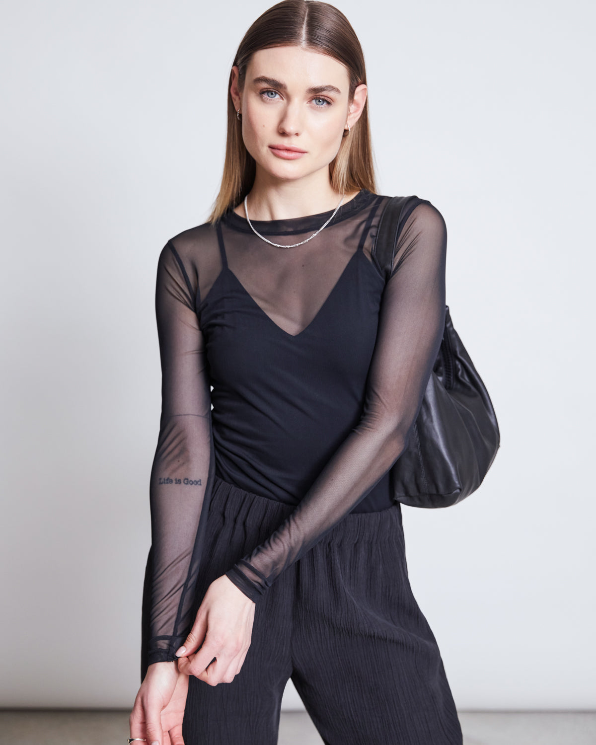 MESH LONGSLEEVE DORA BLACK Longsleeve jan-n-june 3