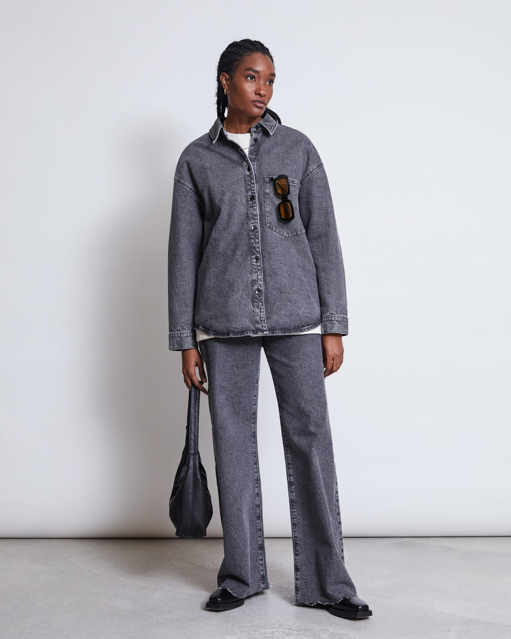 DENIM SHIRT SOLACE LIGHT GREY jan-n-june 3