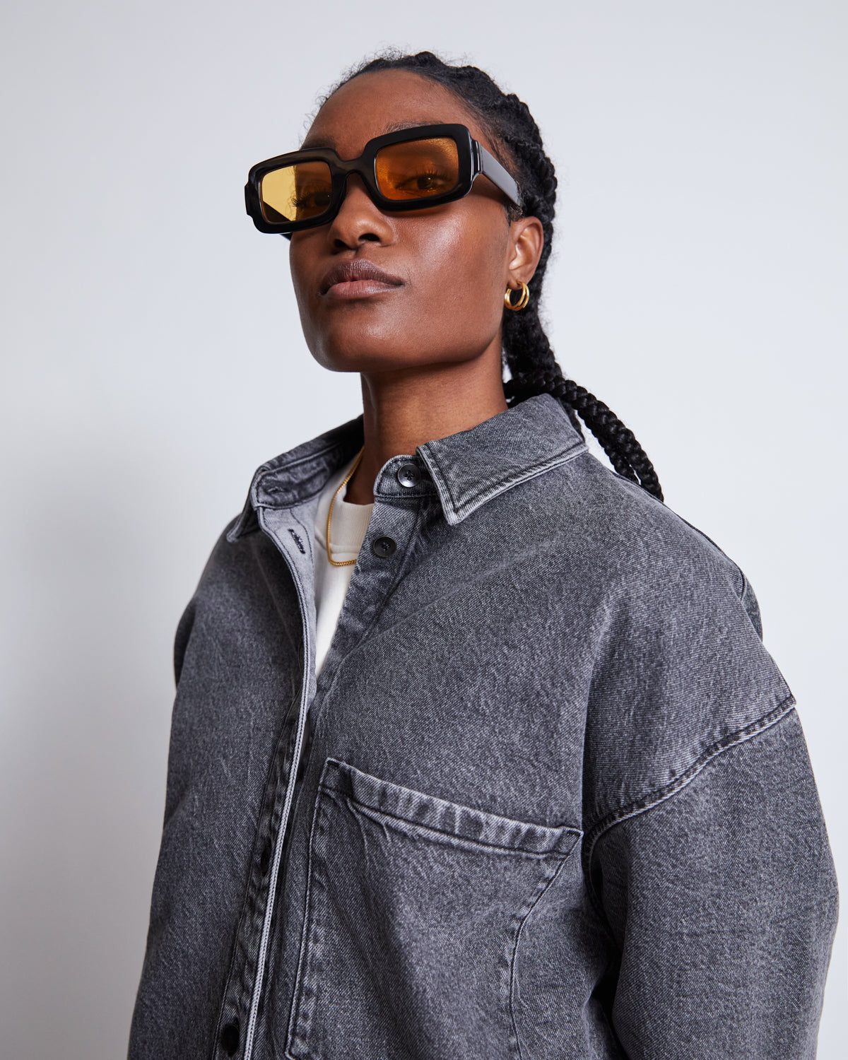 DENIM SHIRT SOLACE LIGHT GREY jan-n-june 2